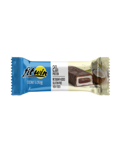 FitWin Fitwin Bar No Sugar Added (60 g, coconut & cream)