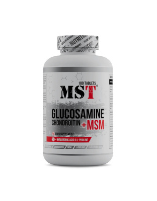 MST Glucosamine Chondroitin + MSM + hyaluronic acid (180 tab)