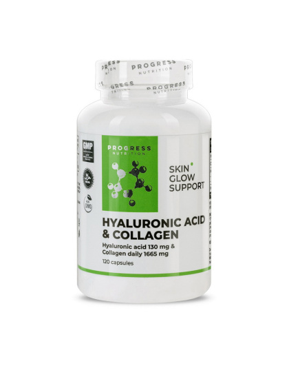 Progress Nutrition Hyaluronic Acid & Collagen (120 caps)