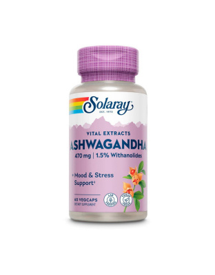 Solaray Ashwagandha 470 mg (60 veg caps)