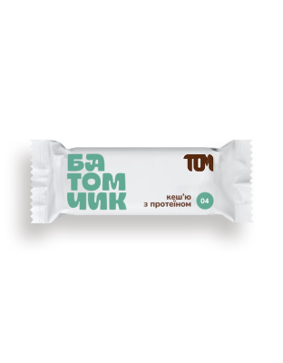 TOM peanut butter Батомчик кеш'ю з протеїном (45 g)