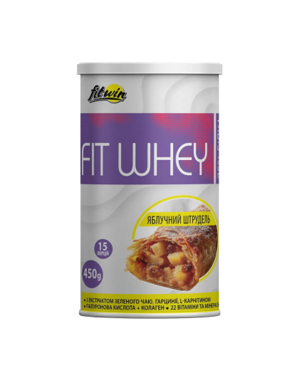 FitWin Fit Whey (450 g, яблучний штрудель)