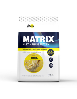 FitWin Matrix Multi-Phase Protein (900 g, banana and cream)