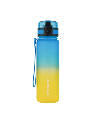 UZSPACE Uzspace Tamish Frosted Waterbottle 3026 (500 ml, blue/yellow)