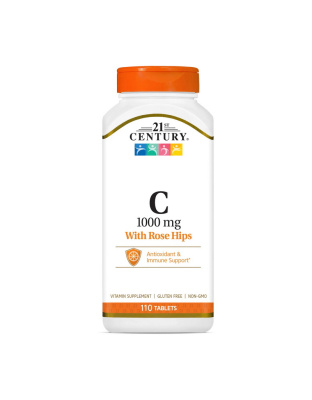 21st Century Vitamin C 1000 mg with rose hips (110 tab)