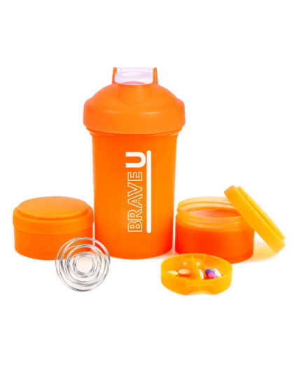 Brave U Shaker 3 in 1 (450 ml, orange)