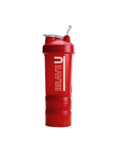 Brave U Shaker 3 in 1 (450 ml, red)
