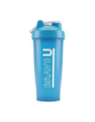 Brave U Shaker With Metal Ball (600 ml, blue)
