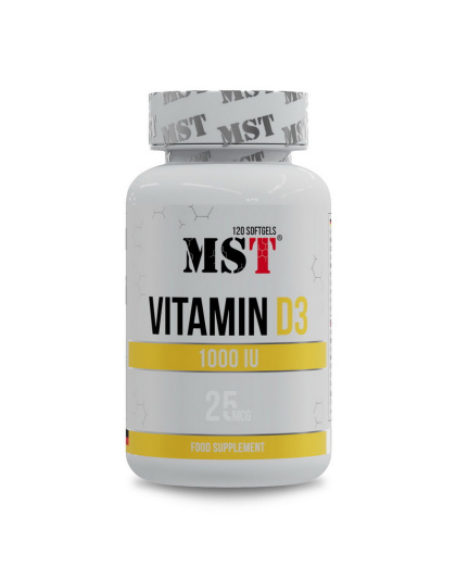 MST Vitamin D3 1000 IU (25 mcg) (термін до 28.05.2026) (120 softgels)
