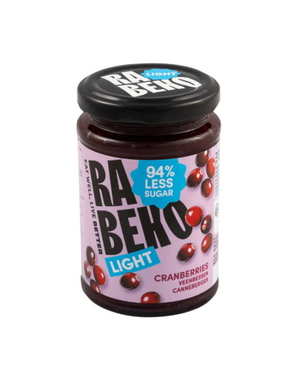 Rabeko Light Jam (230 g, cranberries)
