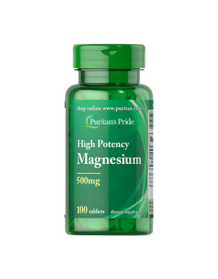 Puritan's Pride Magnesium 500 mg High Potency (100 tablets)