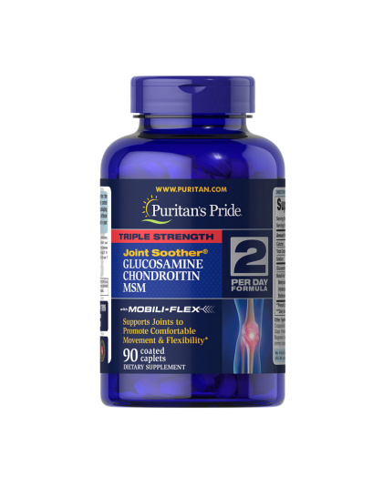 Puritan's Pride Triple Strength Glucosamine & Chondroitin with MSM (90 caplets)