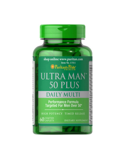 Puritan's Pride Ultra Man 50 Plus Daily Multi time release (60 caplets)