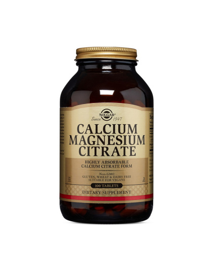 Solgar Calcium Magnesium Citrate (100 tabs)