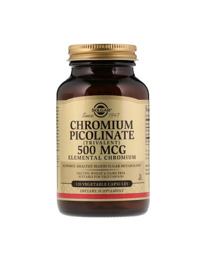 Solgar Chromium Picolinate 500 mcg (120 veg caps)