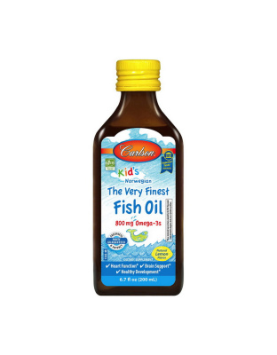 Carlson Labs Kid's The Very Finest Fish Oil 800 mg Omega-3s (200 ml, lemon)