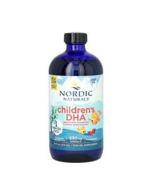 Nordic Naturals Children's DHA 530 mg Omega-3 (473 ml, natural strawberry)