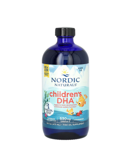 Nordic Naturals Children's DHA 530 mg Omega-3 (473 ml, natural strawberry)