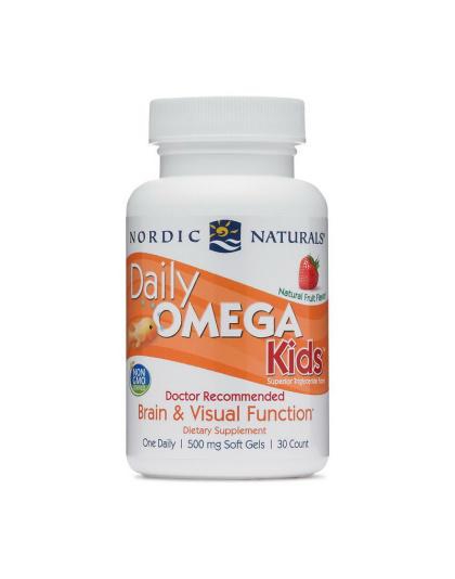 Nordic Naturals Daily Omega Kids (30 soft gels, natural fruit)