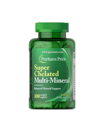 Puritan's Pride Super Chelated Multi-Mineral (100 caplets)