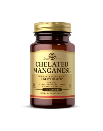 Solgar Chelated Manganese (100 tabs)
