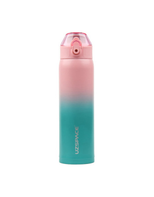 UZSPACE Uzspace X4 Gradient Waterboottle 4201 (500 ml, pink/blue)