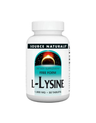 Source Naturals L-Lysine 1000 mg (50 tabs)