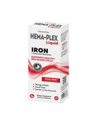 Natures Plus Hema-Plex Liquid Iron (250 ml, mixed berry)